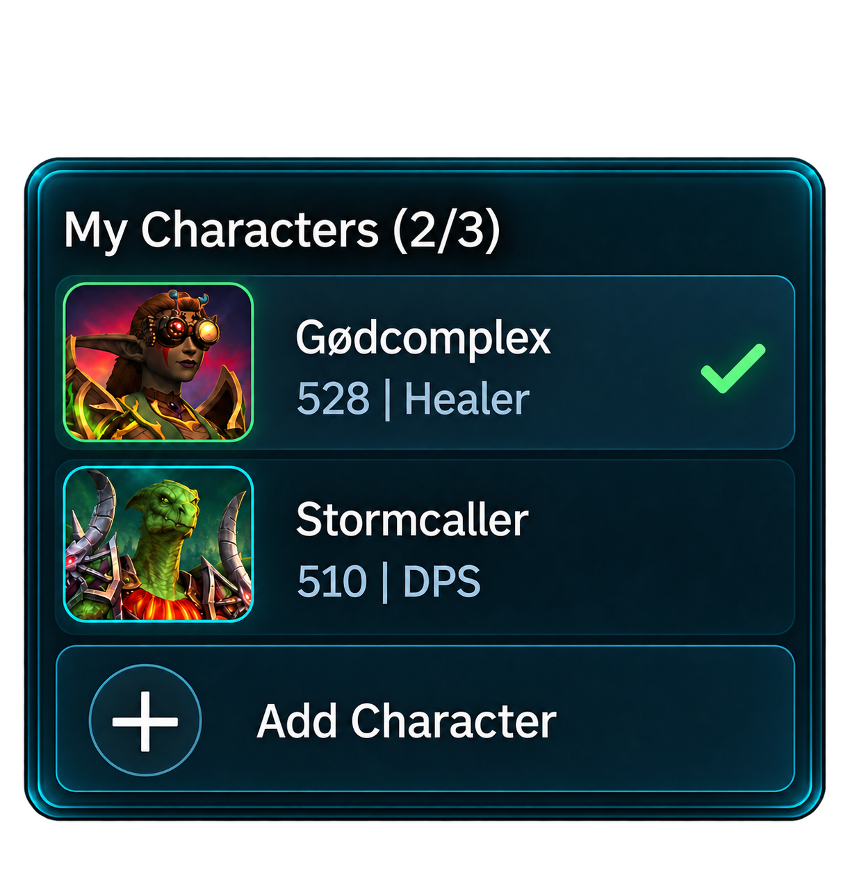 Link your Character